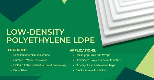 LDPE Plastics Features and Applications banner